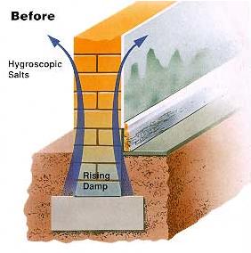 rising damp treatments for homeowners in Middlewich